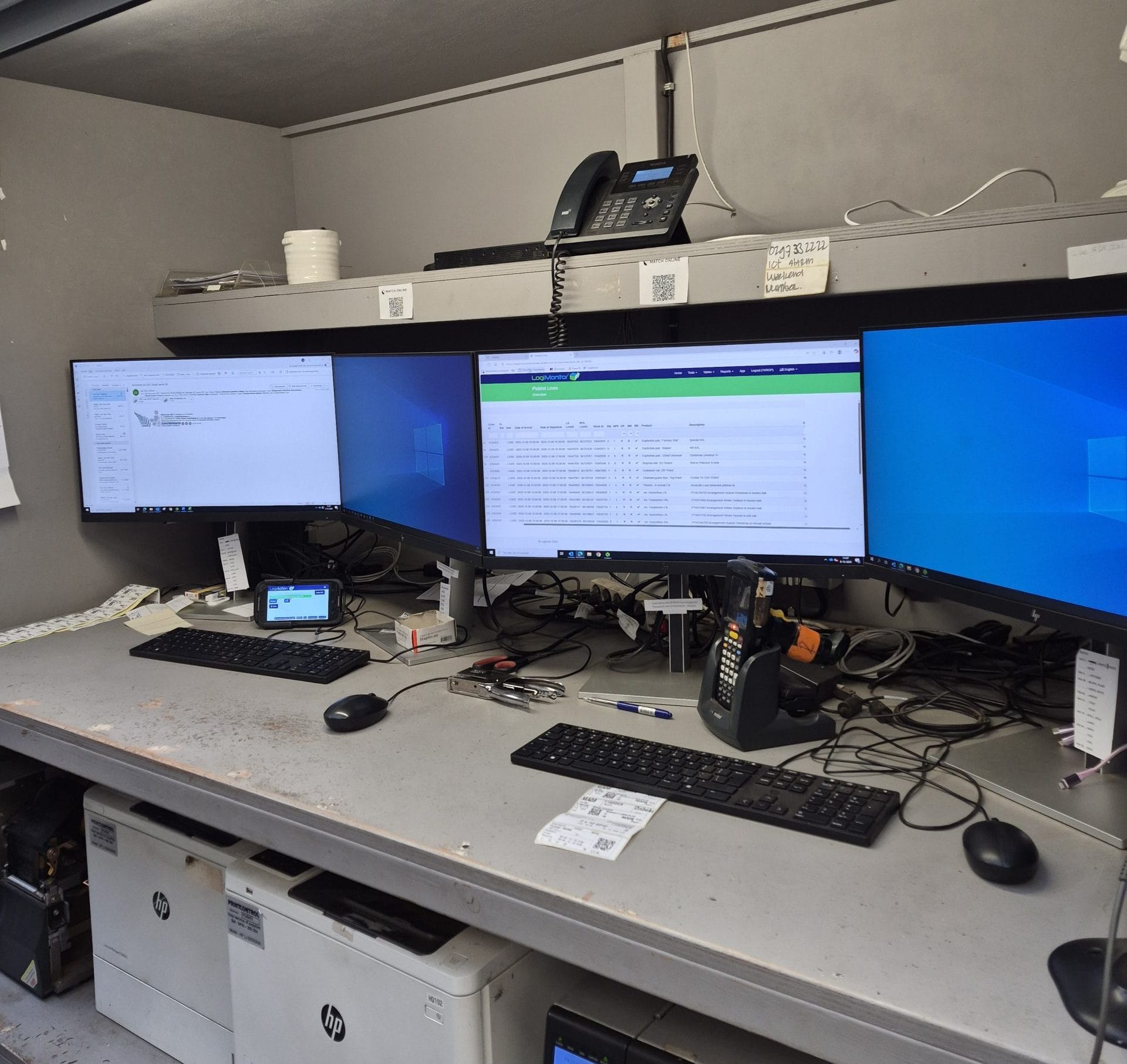 Dashboard in magazijn